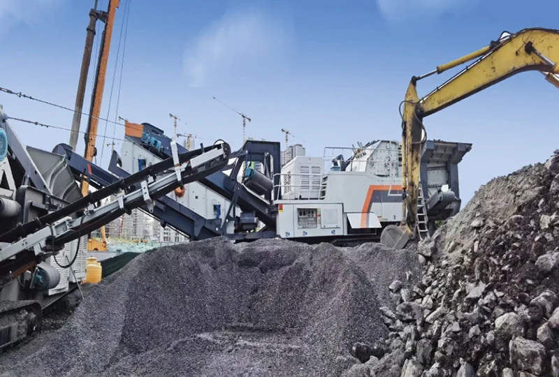 Indonesia 200TPH crawler-type mobile crushing project