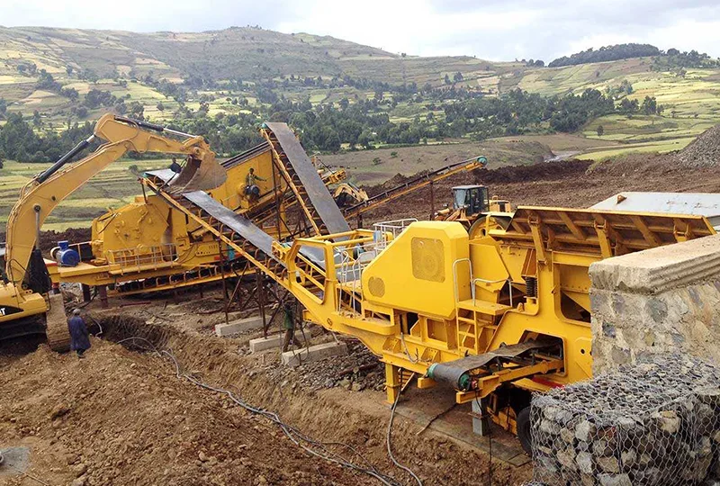 Mexico 150TPH Tire Mobile Crushing Station Project 